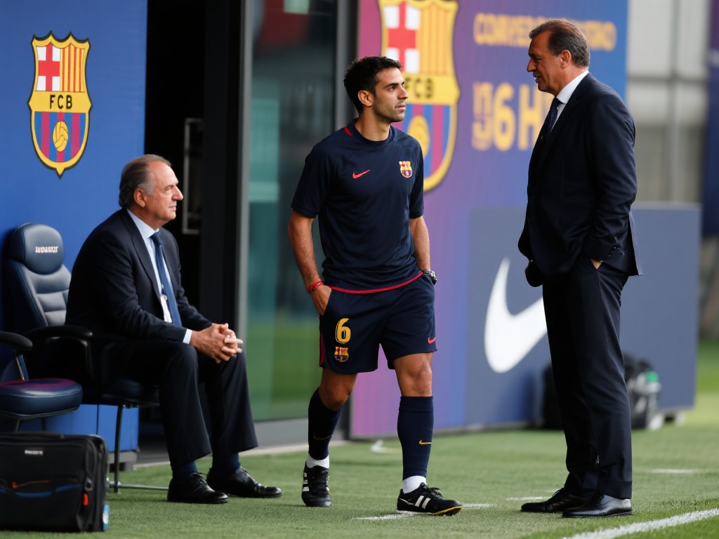 哈维苦等六小时未见拉波尔塔,约定改日再谈 在足球界,教练与俱乐部高层之间的关系往往